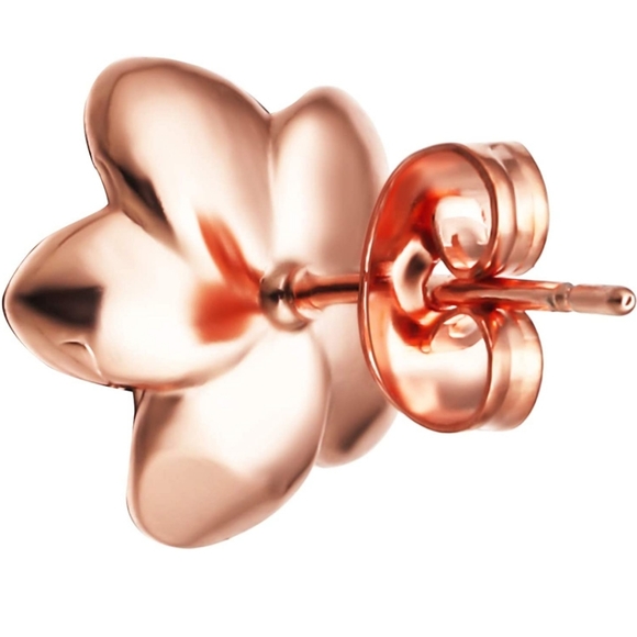 Rose Flower Stud Earrings - Picture 3 of 5